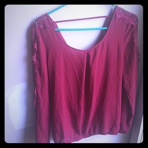 Deep Red Blouse